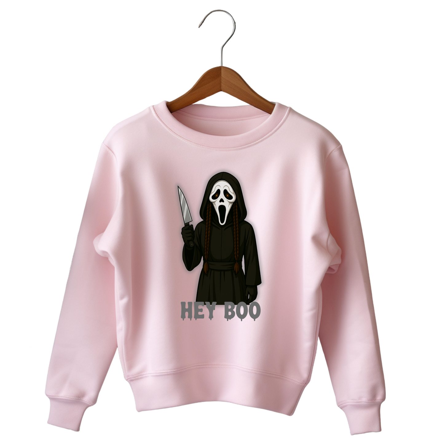 Hey Boo - Ghost Face Inspired Sweatshirt
